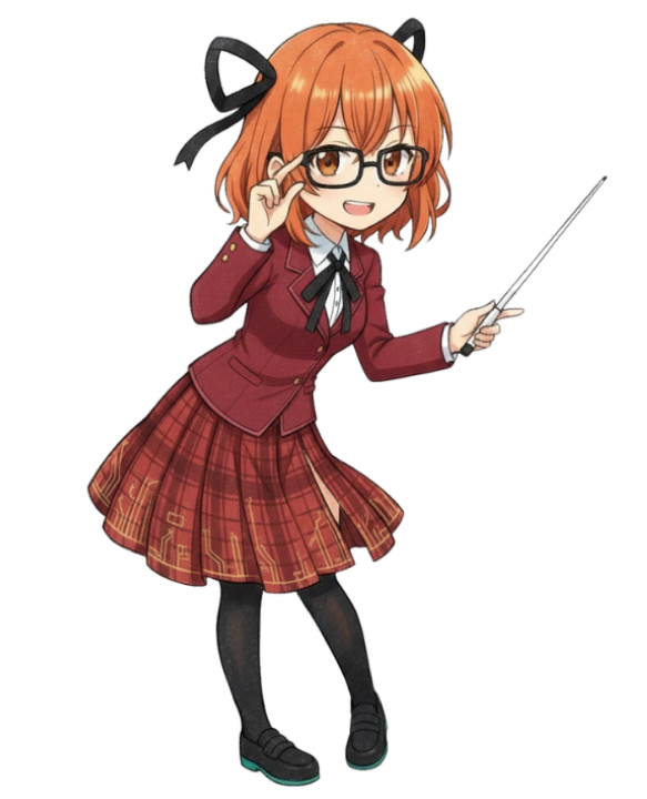 Site Mascot pointing at doll collection