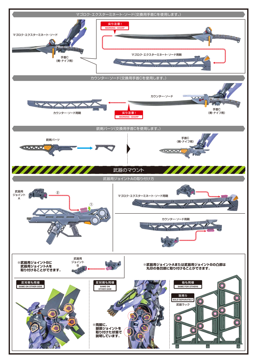 WEAPON SET FOR EVANGELION